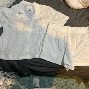 American Eagle Outfitters White Pajama Set